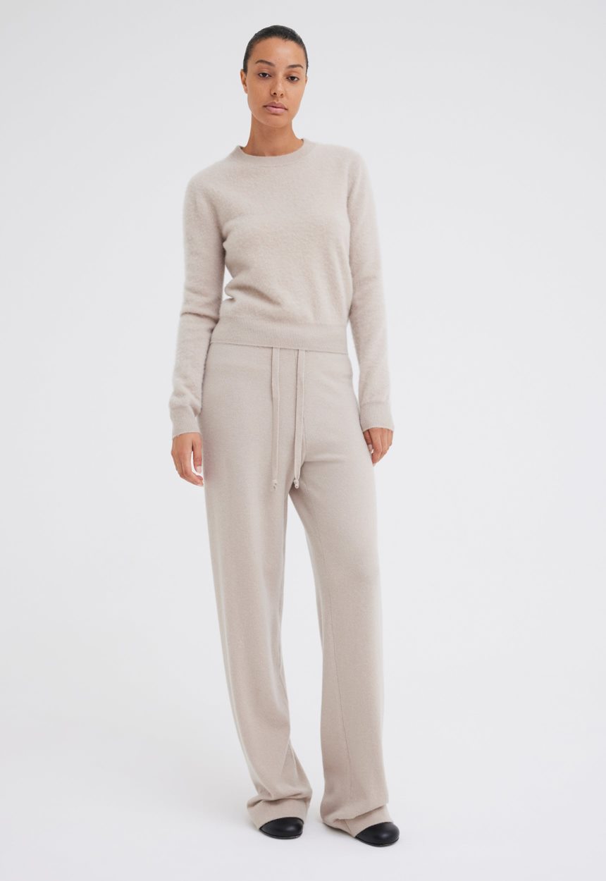 Jac + Jack Dova Cashmere Pant - Flaxen Beige